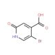 5-Bromo-2-hydroxypyridine-4-carboxylic acid (CAS 913836-16-5) - chemical structure image