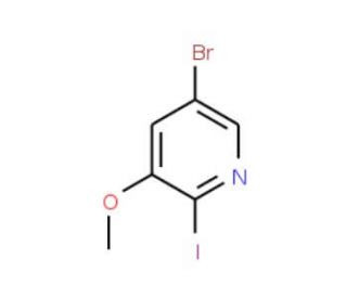 5-Bromo-2-iodo-3-methoxypyridine (CAS 944805-60-1) - chemical structure image