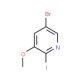 5-Bromo-2-iodo-3-methoxypyridine (CAS 944805-60-1) - chemical structure image
