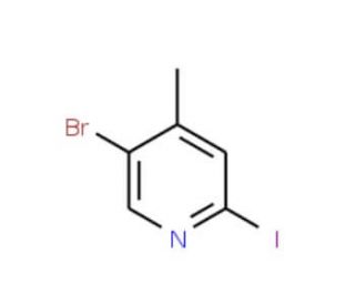 5-Bromo-2-iodo-4-methylpyridine (CAS 941294-57-1) - chemical structure image