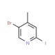 5-Bromo-2-iodo-4-methylpyridine (CAS 941294-57-1) - chemical structure image