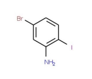 5-bromo-2-iodoaniline (CAS 64085-52-5) - chemical structure image