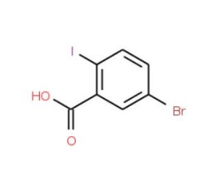 5-Bromo-2-iodobenzoic acid (CAS 21740-00-1) - chemical structure image