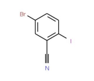 5-Bromo-2-iodobenzonitrile (CAS 121554-10-7) - chemical structure image