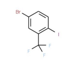 5-Bromo-2-iodobenzotrifluoride (CAS 364-12-5) - chemical structure image