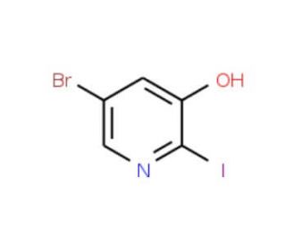 5-Bromo-2-iodopyridin-3-ol (CAS 188057-49-0) - chemical structure image