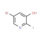 5-Bromo-2-iodopyridin-3-ol (CAS 188057-49-0) - chemical structure image