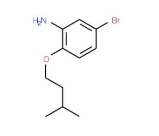 5-Bromo-2-(isopentyloxy)aniline - chemical structure image