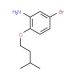 5-Bromo-2-(isopentyloxy)aniline - chemical structure image