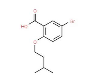 5-Bromo-2-(isopentyloxy)benzoic acid - chemical structure image