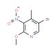 5-Bromo-2-methoxy-4-methyl-3-nitropyridine (CAS 884495-14-1) - chemical structure image