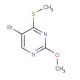5-Bromo-2-methoxy-4-(methylthio)pyrimidine (CAS 59549-52-9) - chemical structure image