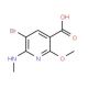5-Bromo-2-methoxy-6-(methylamino)nicotinic acid (CAS 187480-17-7) - chemical structure image