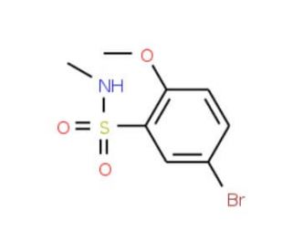 5-Bromo-2-methoxy-N-methylbenzenesulphonamide (CAS 871269-17-9) - chemical structure image