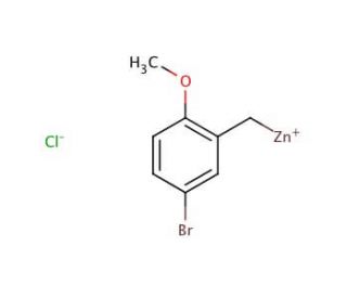 5-Bromo-2-methoxybenzylzinc chloride solution (CAS 352530-35-9) - chemical structure image