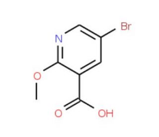 5-Bromo-2-methoxynicotinic acid (CAS 54916-66-4) - chemical structure image