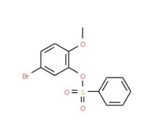 5-Bromo-2-methoxyphenyl benzenesulfonate (CAS 1150271-32-1) - chemical structure image