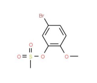 5-Bromo-2-methoxyphenyl mesylate (CAS 871571-19-6) - chemical structure image