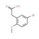 5-Bromo-2-methoxyphenylacetic acid (CAS 7017-48-3) - chemical structure image