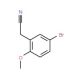 5-Bromo-2-methoxyphenylacetonitrile (CAS 7062-40-0) - chemical structure image