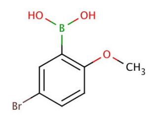 5-Bromo-2-methoxyphenylboronic acid (CAS 89694-45-1) - chemical structure image