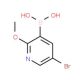 5-Bromo-2-methoxypyridine-3-boronic acid (CAS 850864-59-4) - chemical structure image