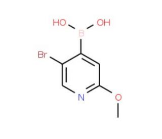 5-Bromo-2-methoxypyridine-4-boronic acid (CAS 957060-94-5) - chemical structure image