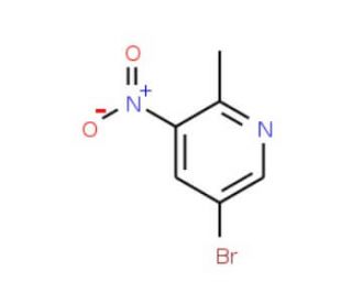 5-Bromo-2-methyl-3-nitropyridine (CAS 911434-05-4) - chemical structure image