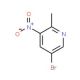 5-Bromo-2-methyl-3-nitropyridine (CAS 911434-05-4) - chemical structure image