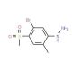 5-Bromo-2-methyl-4-methylsulfonylphenylhydrazine - chemical structure image