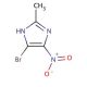 5-Bromo-2-methyl-4-nitro-1H-imidazole (CAS 18874-52-7) - chemical structure image