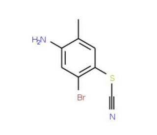 5-Bromo-2-methyl-4-thiocyanatoaniline (CAS 1081803-34-0) - chemical structure image