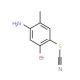 5-Bromo-2-methyl-4-thiocyanatoaniline (CAS 1081803-34-0) - chemical structure image