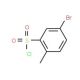 5-bromo-2-methylbenzenesulfonyl chloride (CAS 69321-56-8) - chemical structure image