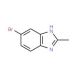 5-Bromo-2-methylbenzoimidazole (CAS 1964-77-8) - chemical structure image