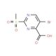 5-Bromo-2-(methylsulfonyl)-4-pyrimidinecarboxylicacid (CAS 30321-94-9) - chemical structure image