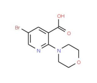 5-Bromo-2-morpholinonicotinic acid - chemical structure image