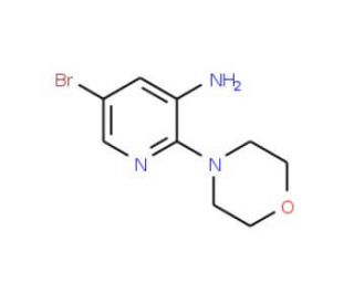 5-Bromo-2-morpholinopyridin-3-amine - chemical structure image