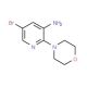 5-Bromo-2-morpholinopyridin-3-amine - chemical structure image