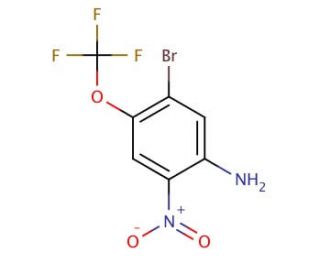 5-Bromo-2-nitro-4-(trifluoromethoxy)aniline (CAS 755030-18-3) - chemical structure image