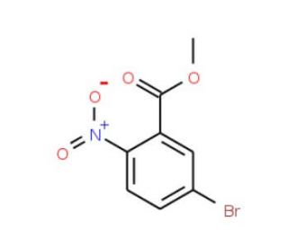 5-Bromo-2-nitro-benzoic acid methyl ester (CAS 883554-93-6) - chemical structure image