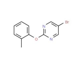 5-bromo-2-(o-tolyloxy)pyrimidine (CAS 73267-74-0) - chemical structure image
