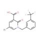 5-Bromo-2-oxo-1-[3-(trifluoromethyl)benzyl]-1,2-dihydro-3-pyridinecarboxylic acid - chemical structure image