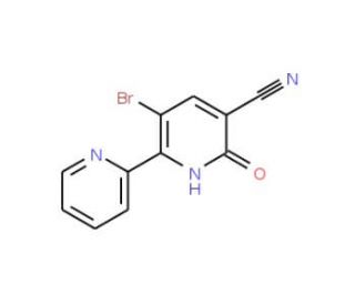 5-Bromo-2-oxo-6-(2-pyridinyl)-1,2-dihydro-3-pyridinecarbonitrile - chemical structure image