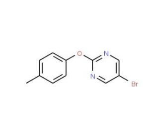 5-bromo-2-(p-tolyloxy)pyrimidine (CAS 887430-90-2) - chemical structure image