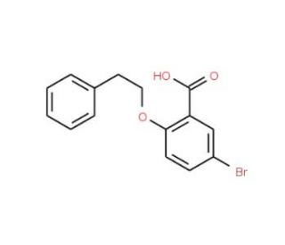 5-Bromo-2-(phenethyloxy)benzoic acid - chemical structure image