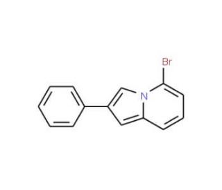 5-Bromo-2-phenylindolizine (CAS 1006591-05-4) - chemical structure image