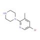 5-Bromo-2-(piperazin-1-yl)-3-methylpyridine (CAS 944582-94-9) - chemical structure image