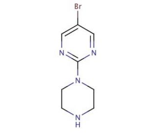 5-bromo-2-piperazin-1-ylpyrimidine (CAS 99931-82-5) - chemical structure image