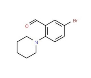 5-Bromo-2-piperidinobenzenecarbaldehyde (CAS 742099-33-8) - chemical structure image